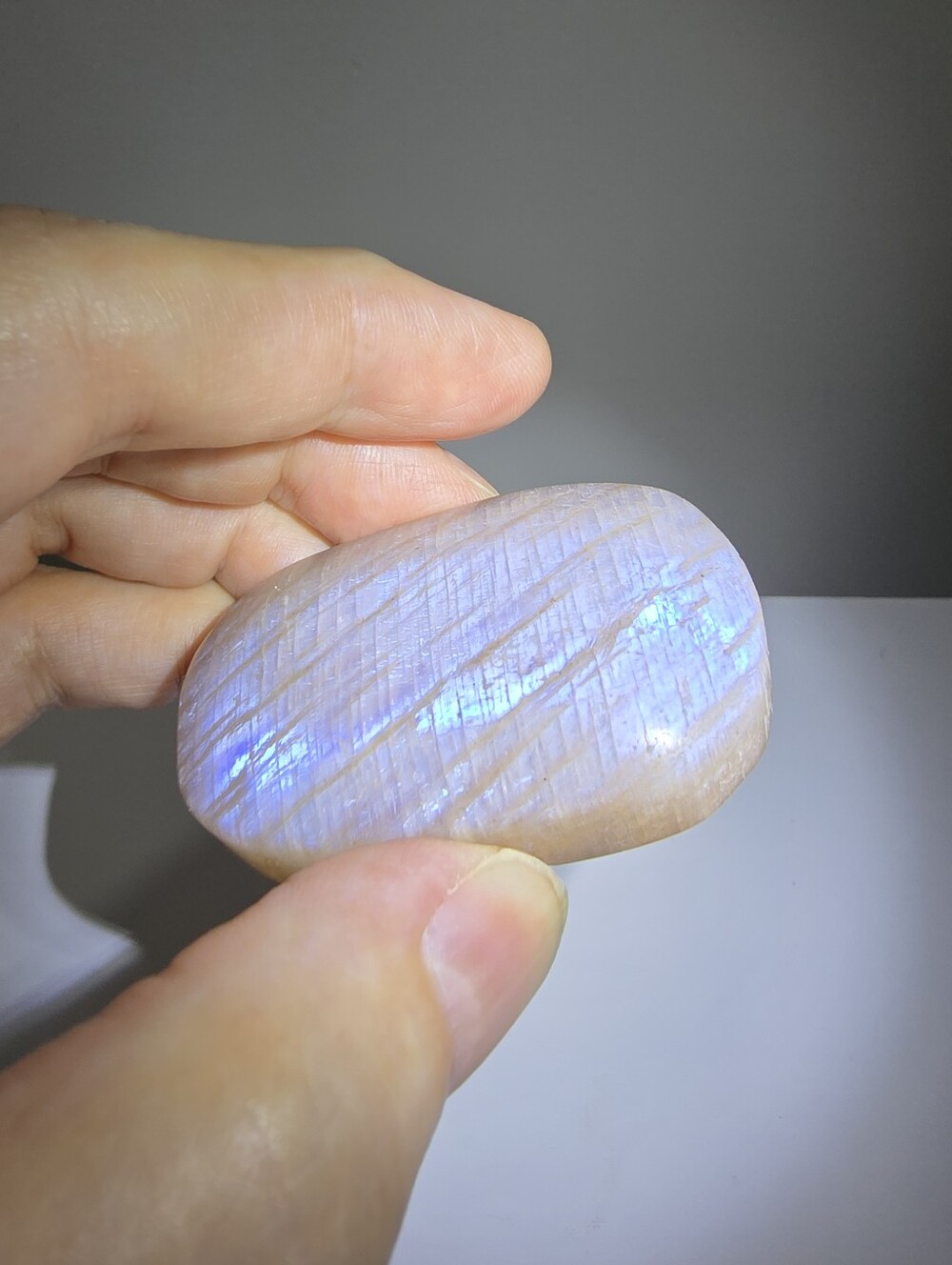 Moonstone Crystal Palmstone #F - Picture 3 of 8